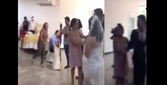 Une femme s’invite à un mariage, gifle la mariée et déclare son amour au marié Une femme s’invite à un mariage, gifle la mariée et déclare son amour au marié