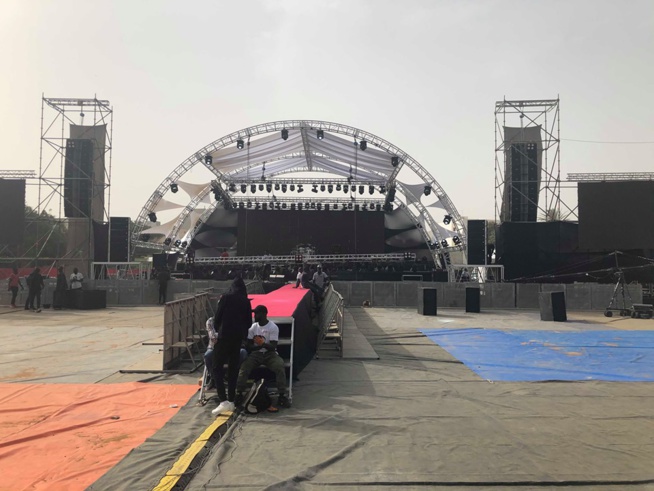 Tout est Prêt pour la soirée du roi du Mbalax Youssou Ndour au Cices