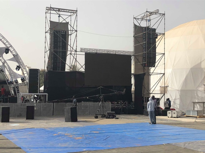Tout est Prêt pour la soirée du roi du Mbalax Youssou Ndour au Cices