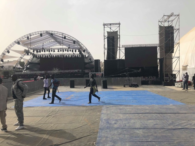 Tout est Prêt pour la soirée du roi du Mbalax Youssou Ndour au Cices