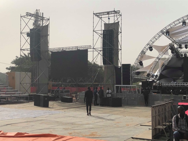 Tout est Prêt pour la soirée du roi du Mbalax Youssou Ndour au Cices