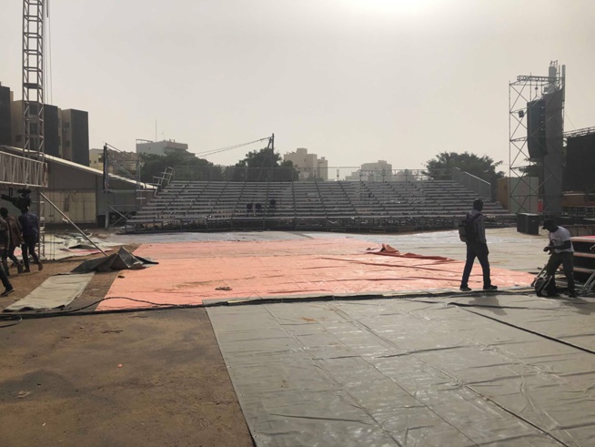 Tout est Prêt pour la soirée du roi du Mbalax Youssou Ndour au Cices Tout est Prêt pour la soirée du roi du Mbalax Youssou Ndour au Cices