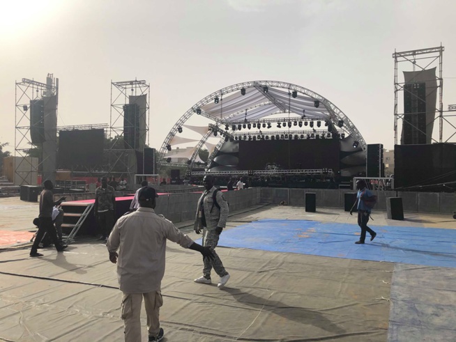 Tout est Prêt pour la soirée du roi du Mbalax Youssou Ndour au Cices
