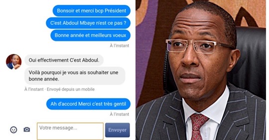 INCROYABLE, Fausse identité : Abdoul Mbaye coince un arnaqueur sur Facebook INCROYABLE, Fausse identité : Abdoul Mbaye coince un arnaqueur sur Facebook
