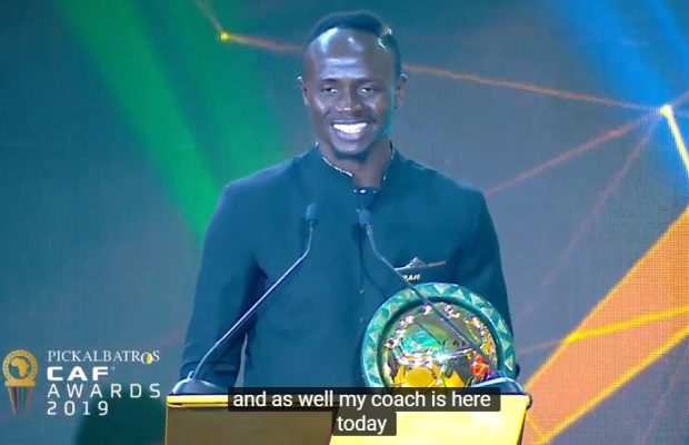 CAF Awards 2019 : Sadio Mané élu meilleur joueur africain de l’année, Les premiers mots de Sadio CAF Awards 2019 : Sadio Mané élu meilleur joueur africain de l’année, Les premiers mots de Sadio