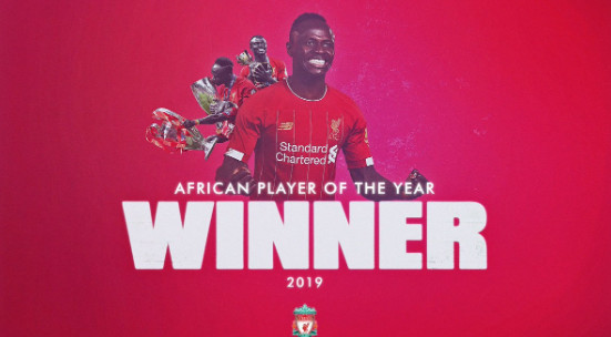 Ballon d’or africain 2019 : Liverpool célèbre Sadio Mané ! Ballon d’or africain 2019 : Liverpool célèbre Sadio Mané !
