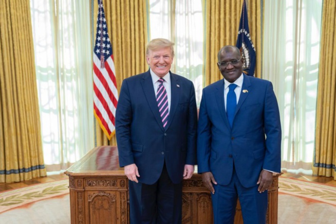 Nouvel ambassadeur du Sénégal aux États-unis, Son Excellence Mansour Élimane KANE reçu par le Président des Etats-Unis, Son Excellence Monsieur Donald John TRUMP L’AmbaMansour Elimane Kane, nouvel ambassadeur du Sénégal à Washington a pris fonction
