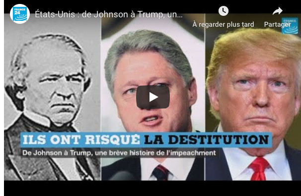 États-Unis : De Johnson à Trump, une brève histoire de l'impeachment