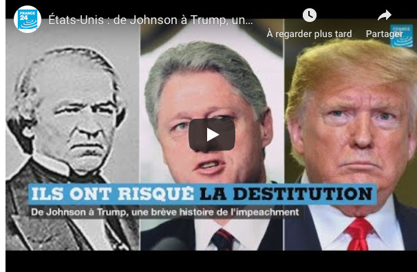 États-Unis : De Johnson à Trump, une brève histoire de l'impeachment États-Unis : De Johnson à Trump, une brève histoire de l'impeachment