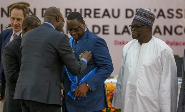 Parlement de la Francophonie: Macky Sall a reçu la distinction de grand croix dans l’ordre de la pléiade