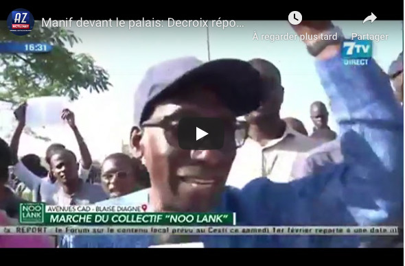 Manifestation devant le Palais: Decroix répond sèchement à Macky Sall