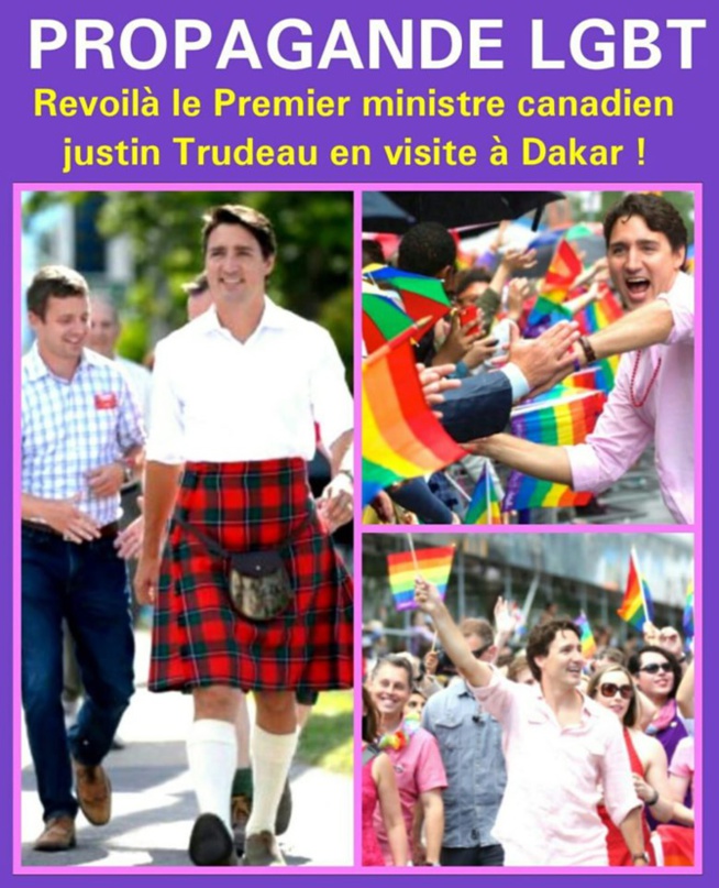 Propagande de la cause Lgbt : Jamra alerte sur la visite du Premier ministre canadien Propagande de la cause Lgbt : Jamra alerte sur la visite du Premier ministre canadien