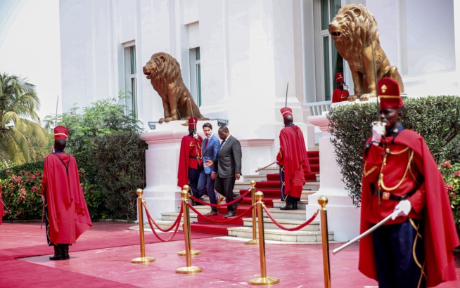 PHOTOS-les étapes de la rencontre entre Macky Sall et Justin Trudeau au Palais