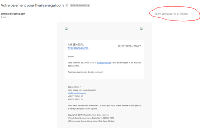 Air Sénégal - Présents 1h 45mn avant le décollage, 4 passagers ratent le vol Air Sénégal - Présents 1h 45mn avant le décollage, 4 passagers ratent le vol