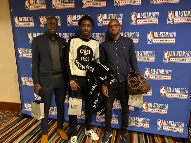 Les images de Waly Seck en compagnie de son manager, son frère Mouhamed et le snapeur Niang aux All Star  2020 à Chicago.