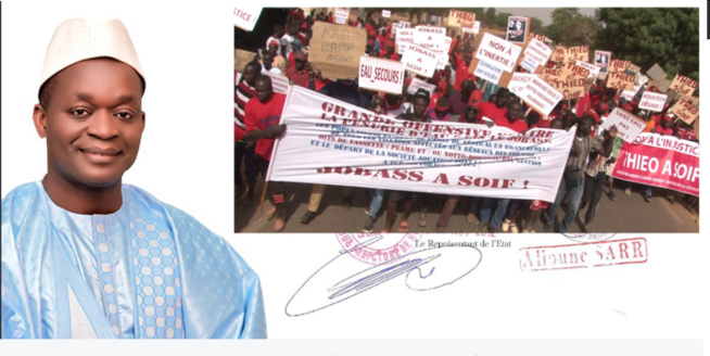 Marche des populations pour dénoncer une pénurie criarde d’eau à Notto Diobass ( Vidéo ) Marche des populations pour dénoncer une pénurie criarde d’eau à Notto Diobass ( Vidéo )