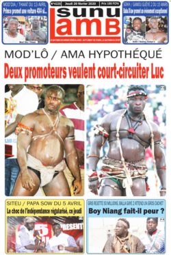REVUE DE PRESSE: LA UNE DES QUOTIDIENS DU JOUR.