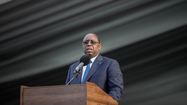 Pose de la Première pierre du Stade du Sénégal