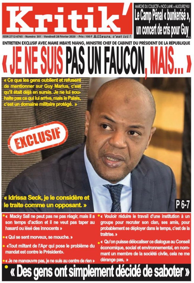 REVUE DE PRESSE DU VENDREDI 28 FÉVRIER: LA UNE DES QUOTIDIENS DU JOUR