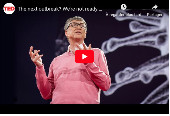 Quand Bill Gates prédisait l’apparition d’une pandémie ( février 2017 ) Quand Bill Gates prédisait l’apparition d’une pandémie ( février 2017 )
