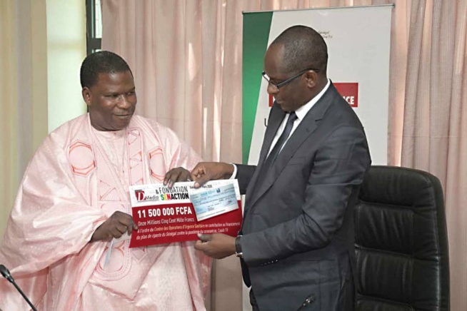 Covid 19 : Bougane joint l'acte à la parole Covid 19 : Bougane joint l'acte à la parole