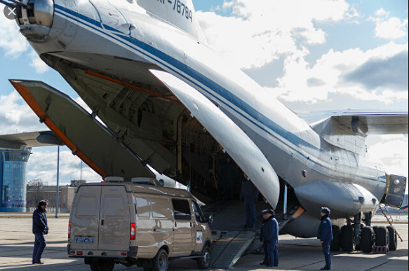 Coronavirus : Le premier des 9 avions russes transportant de l’aide s’envole vers l’Italie