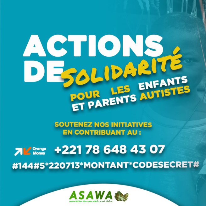 Contribution ASWA SENEGAL sur la Journée Mondiale de l'autisme Contribution ASWA SENEGAL sur la Journée Mondiale de l'autisme