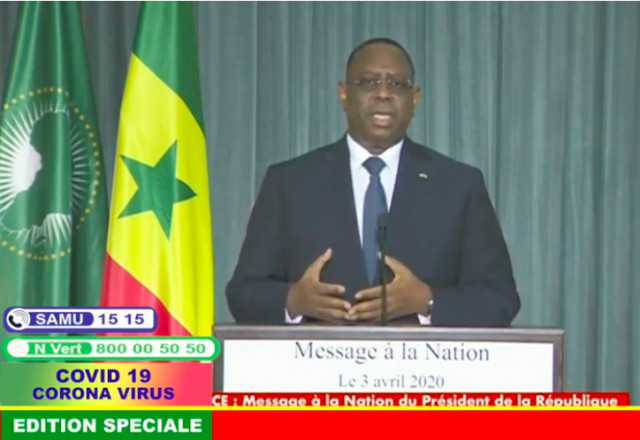 Video - Macky Sall: “La croissance économique passera de 6,8 à moins de 3%”
