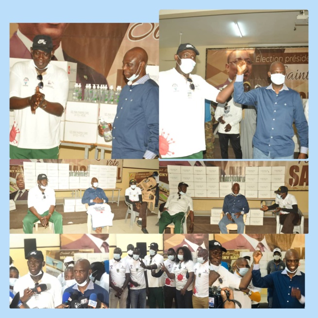 COVID-19: Saint Louis Basket Club (SLBC) par son nouveau président Baba Tandia apporte leur contribution au maire de Saint Louis;