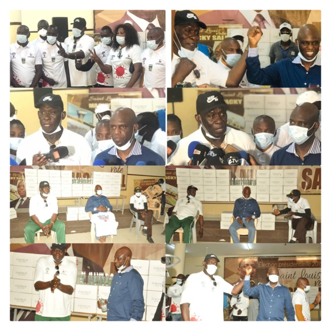 COVID-19: Saint Louis Basket Club (SLBC) par son nouveau président Baba Tandia apporte leur contribution au maire de Saint Louis;