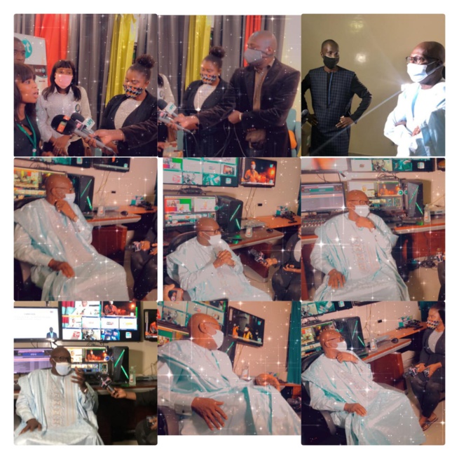 Visite du ministre de la culture et de la communication,Ablaye Diop dans les locaux de Leral TV