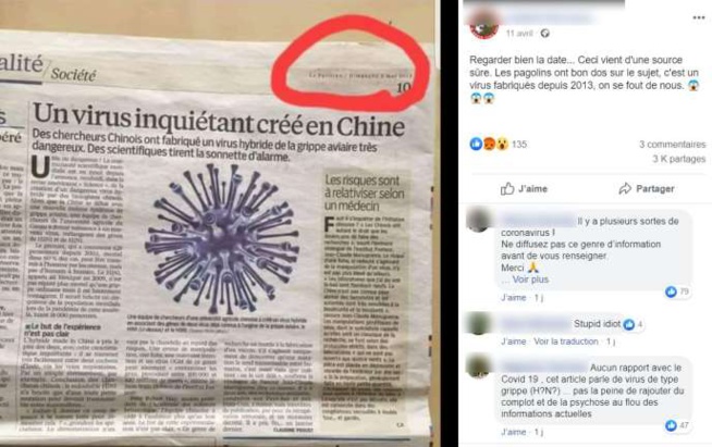 «Virus inquiétant créé en Chine» : cinq questions sur cet article qui vous intrigue