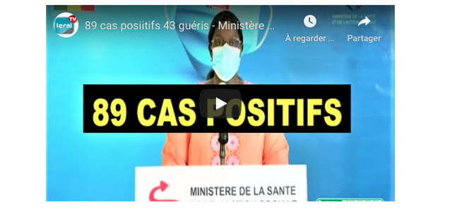 89 cas posiitifs, 43 guéris: Point sur la situation du 4 mai 2020 - Ministère de la Santé 89 cas posiitifs, 43 guéris: Point sur la situation du 4 mai 2020 - Ministère de la Santé