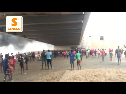  Plage de Cambéréne- Affrontement entre Forces de l’ordre et des jeunes…