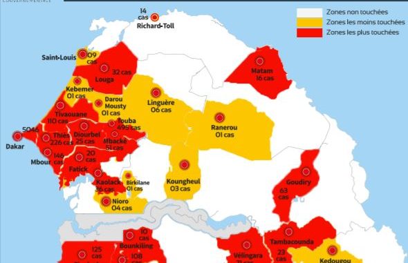 INDICE DE SÉVÉRITÉ DE LA COVID-19 : l’Asie enregistre le plus fort recul, suivie de l’Afrique, amélioration légère du Sénégal en un mois