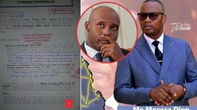 Affaire DDD – Me Moussa DIOP a joint l’acte à la parole : Il porte plainte contre Barthélémy Dias Affaire DDD – Me Moussa DIOP a joint l’acte à la parole : Il porte plainte contre Barthélémy Dias