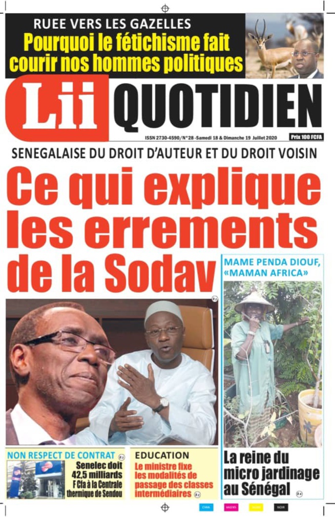 CE QUI EXPLIQUE LES ERREMENTS DE LA SODAV       Par Alpha Omar CE QUI EXPLIQUE LES ERREMENTS DE LA SODAV       Par Alpha Omar