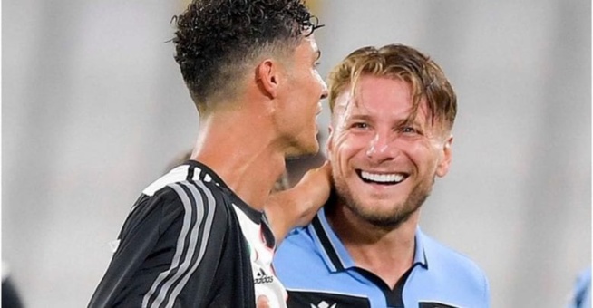 Auteurs de 30 buts chacun, Ciro Immobile révèle ce que Cristiano lui a dit à la fin du match Juve-Lazio Auteurs de 30 buts chacun, Ciro Immobile révèle ce que Cristiano lui a dit à la fin du match Juve-Lazio