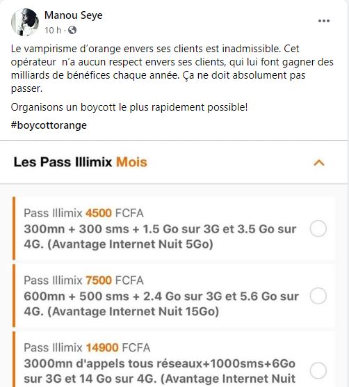 Orange augmente encore ses pass et subit la fureur de ses abonnés :Vers un nouveau boycott des consommateurs