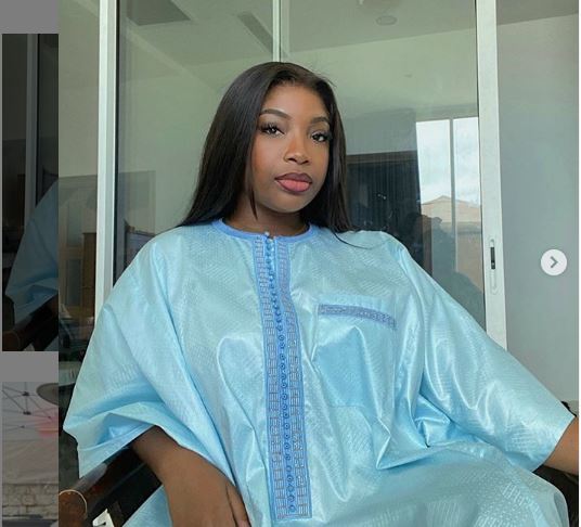 Tabaski 2020:Admirez le « sagnsé » très classe de Venus,la fille de Youssou Ndour