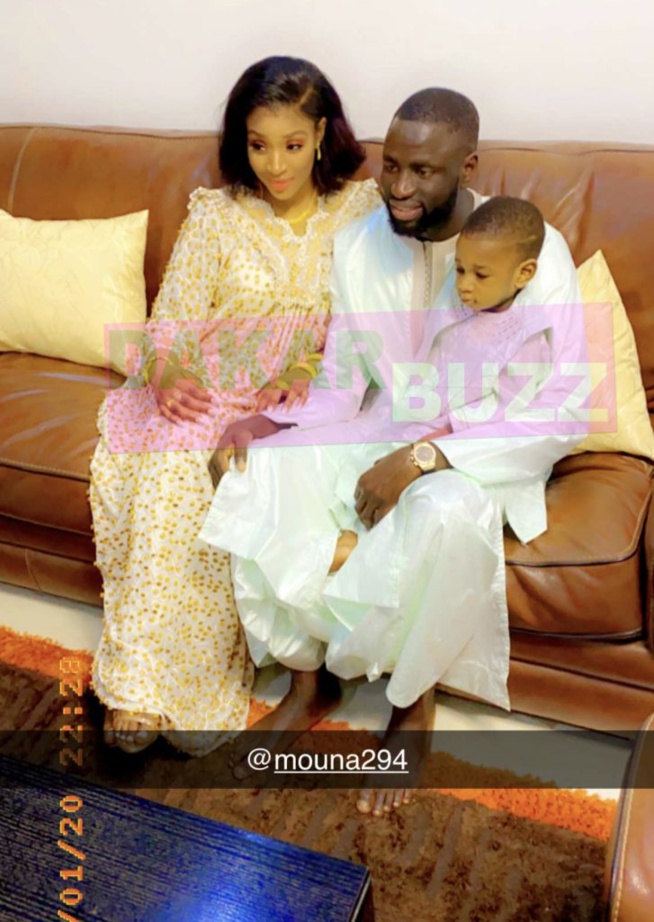 Regardez comment Cheikhou Kouyaté a célébré la fête de Tabaski avec ses deux épouses