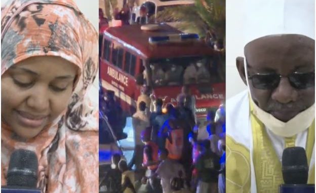 L’arrivée de la dépouille du Khalife général de Médina Baye: La réaction de son fils aîné et de sa fille