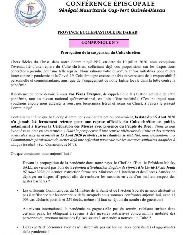 15 août 2020 : Pas de messe publique pour Assomption 15 août 2020 : Pas de messe publique pour Assomption