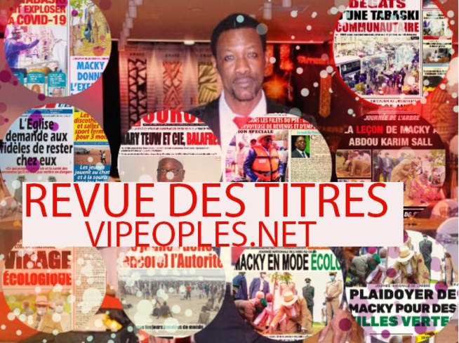 La revue des titres de TANGE,découvrez la une des quotidiens du jour
