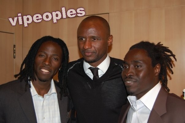 Le groupe Wageble et Patrick Viera