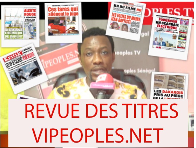 REVUE DES TITRES PAR TANGE A LA UNE DES QUOTIDIENS DU Mercredi 12 AOÛT 2020 REVUE DES TITRES PAR TANGE A LA UNE DES QUOTIDIENS DU Mercredi 12 AOÛT 2020