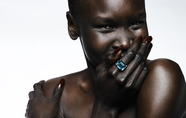 Alek Wek, premier mannequin africain à poser pour les couvertures de magazine