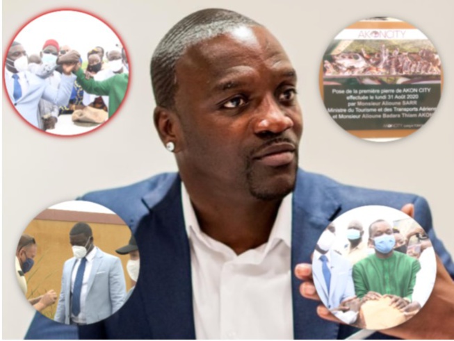 AKON LANCE SON CITE A MBODJENE: Cérémonie de Pose de la première pierre du projet AKONCITY AKON LANCE SON CITE A MBODJENE: Cérémonie de Pose de la première pierre du projet AKONCITY