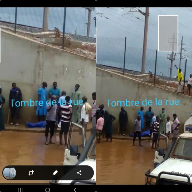 URGENT: Une personne âgée de 20 ans retrouvée morte noyée dans le tunel de Guinaw Rail à Pikine