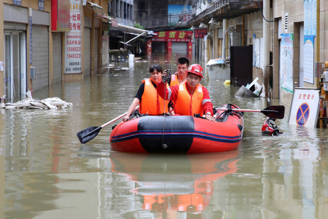 Inondations en Chine : plus de 40 millions de personnes affectées Inondations en Chine : plus de 40 millions de personnes affectées